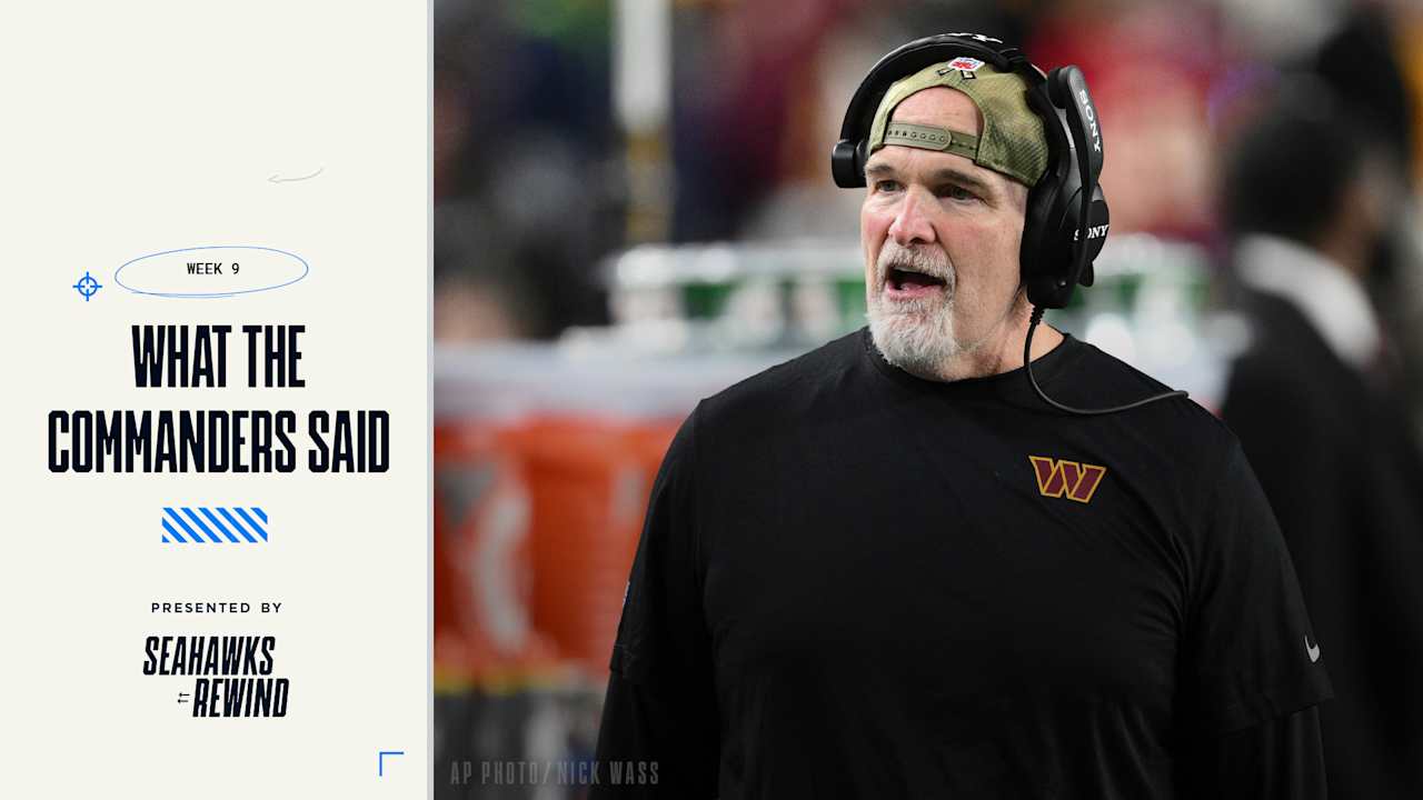 What The Commanders Said Following Their 38-14 Loss Vs. The Seahawks