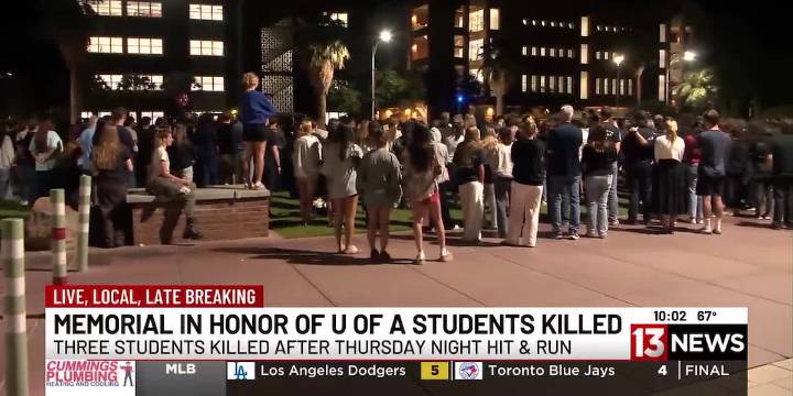 Community honors three U of A students killed in hit and run