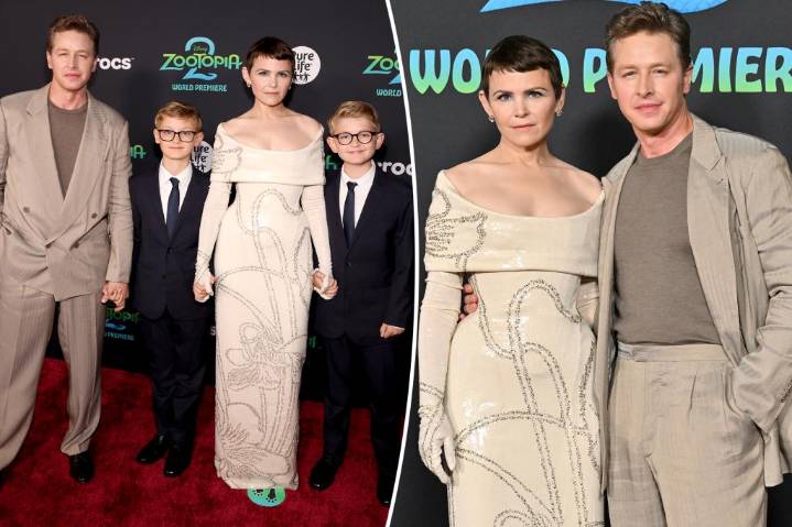 Ginnifer Goodwin, Josh Dallas' kids walk first red carpet at 'Zootopia 2' premiere