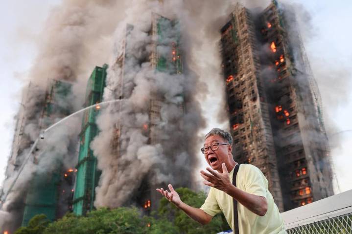 Hong Kong fire kills four as blaze rips through multiple high rise towers in Tai Po