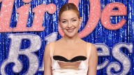 Kate Hudson shows off toned physique in sultry black lingerie and stockings