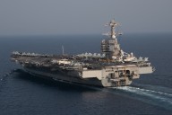 Photos Show Fully Stacked US Carrier Strike Group Heading to Caribbean