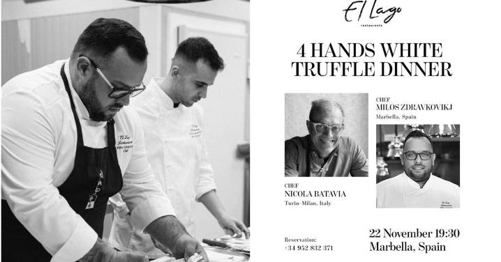 Una cena irrepetible en Marbella: dos grandes chefs se unen para rendir tributo a la trufa blanca