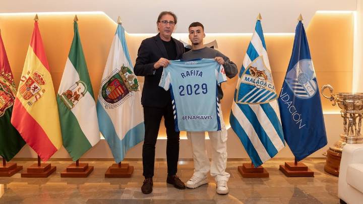 El Málaga CF renueva a Rafita hasta 2029