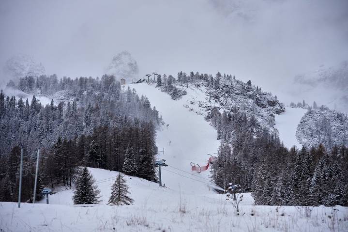 Milan Cortina Olympic mountains are wintry white after 1st big snowstorm of the season