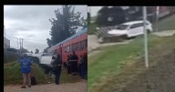 Así fue el aparatoso choque entre el Tren de la Sabana y una camioneta en Chía