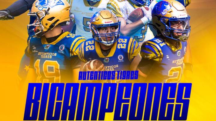 Auténticos Tigres: Bicampeones invictos de la Juvenil ONEFA