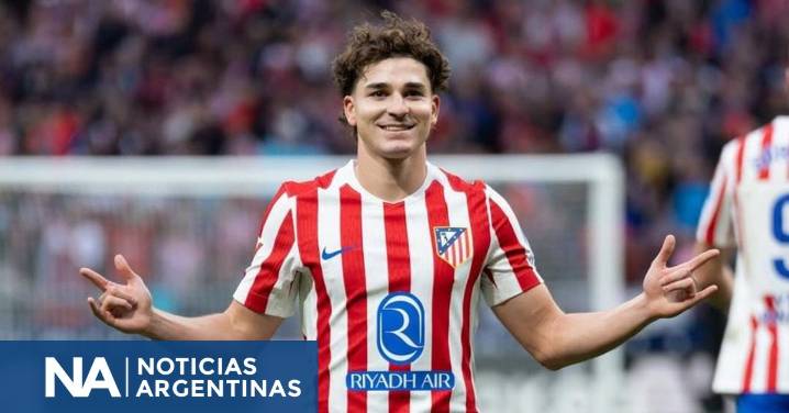 Julián Álvarez es el tercer goleador del Atlético en la Champions