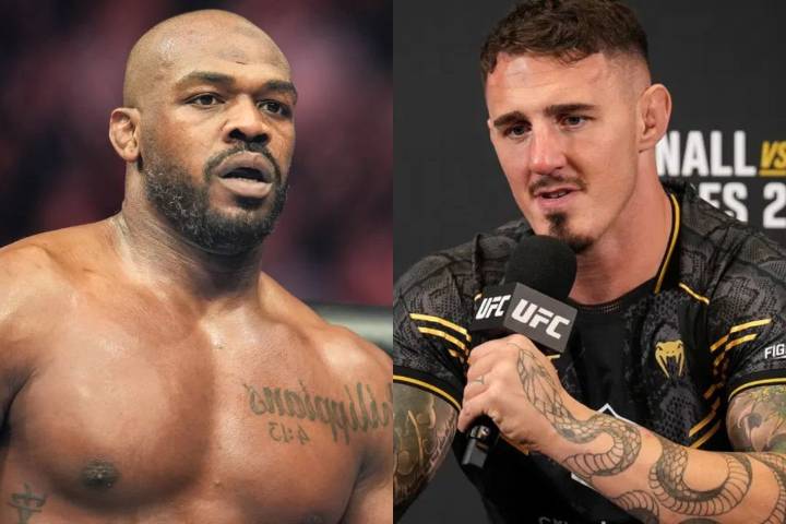 Jon Jones Helps Tom Aspinall Label UFC Heavyweight Contender a “Big Cheater”