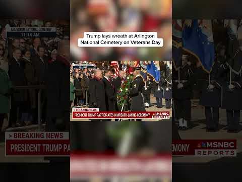 Trump lays wreath at Arlington National Cemetary on Veterans Day