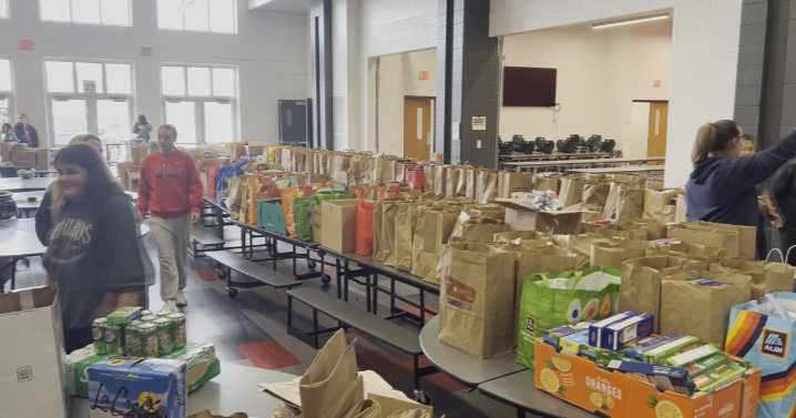 Milton students collect 10,000 donation items to support local families