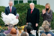 Trump indulta a dos pavos por Acción de Gracias y anula los perdones otorgados por Biden