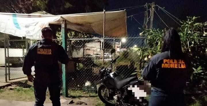 Asegura Policía de Morelia motocicleta con alteraciones en sus medios de identificación