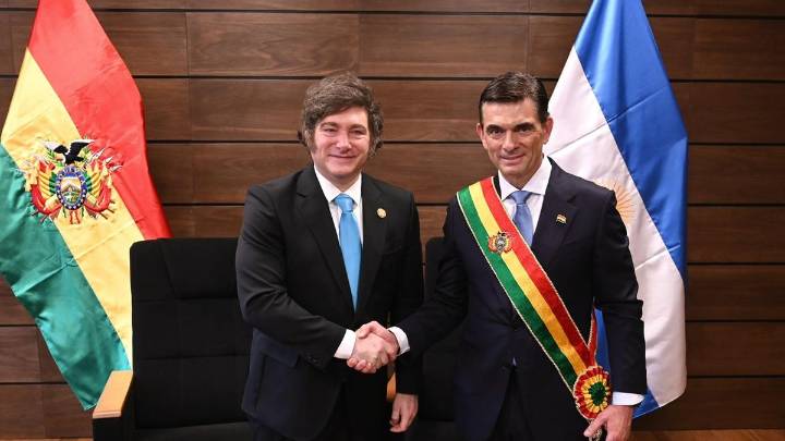 "Sé lo que estás recibiendo": Milei se reunió con el nuevo presidente de Bolivia