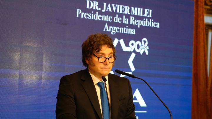 Javier Milei en el aniversario de la DAIA: "Nosotros pactamos con Israel"
