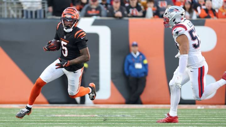 Bengals' Tee Higgins suffers concussion after hard fall to turf