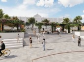 Entregan de financiamiento para mejorar plaza Sotomayor