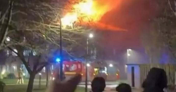 Warwick University fire live as blaze rips through halls and students look on in horror