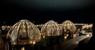 Popular Cambridge hotel offering winter outdoor dining in rooftop domes