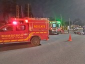 Motociclista perdió el control y cayó a la cinta asfáltica y terminó hospitalizado