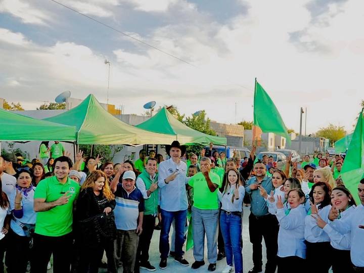 Inaugura Waldo comité del Partido Verde en Pesquería