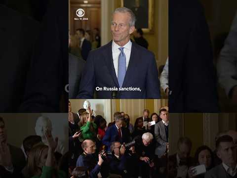 Thune says there are ongoing conversations in Congress about advancing sanctions on Russia #shorts