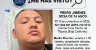 Se busca a Pedro Jiménez Sosa de 34 años de edad