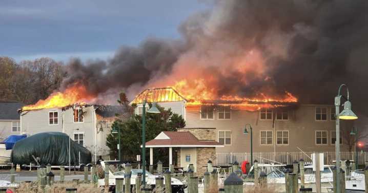 Fire damages more than a dozen Chesapeake Beach apartments, leaving approximately 25 residents displaced