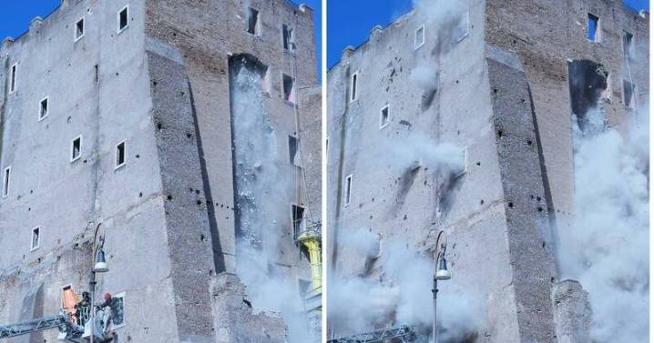 Rome medieval tower partially collapses amid renovation