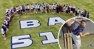 Ben Austin: Cricket oval painted in late teen's honour as teammates prepare to play again