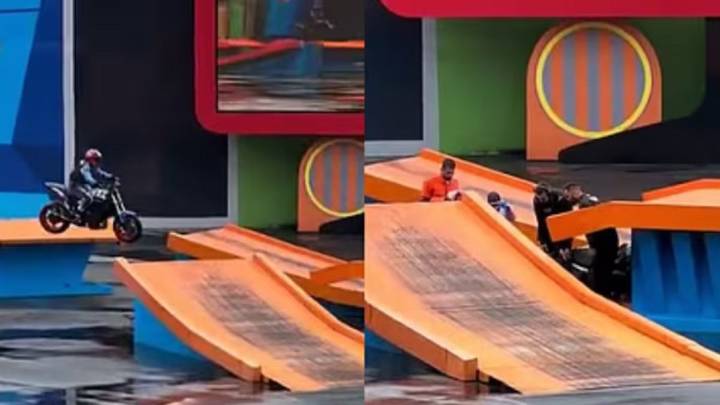 Murió un motociclista en un show de acrobacias tras impactar contra una rampa