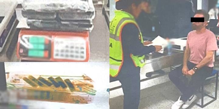Aseguran 17.4 kilos de cocaína en la terminal 2 del AICM