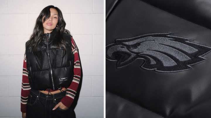 Shop the new NFL puffers from Off Season by designer Kristin Juszczyk