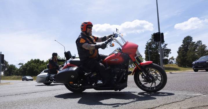 Police monitor Bandidos outlaw motorcycle gang meetup in Canberra