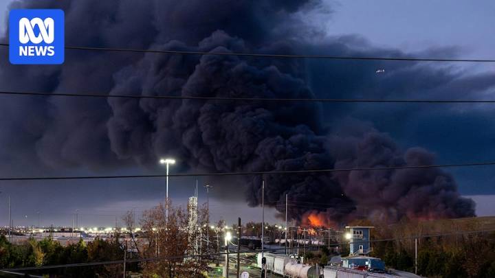 UPS cargo plane wing caught fire and engine fell off before crash