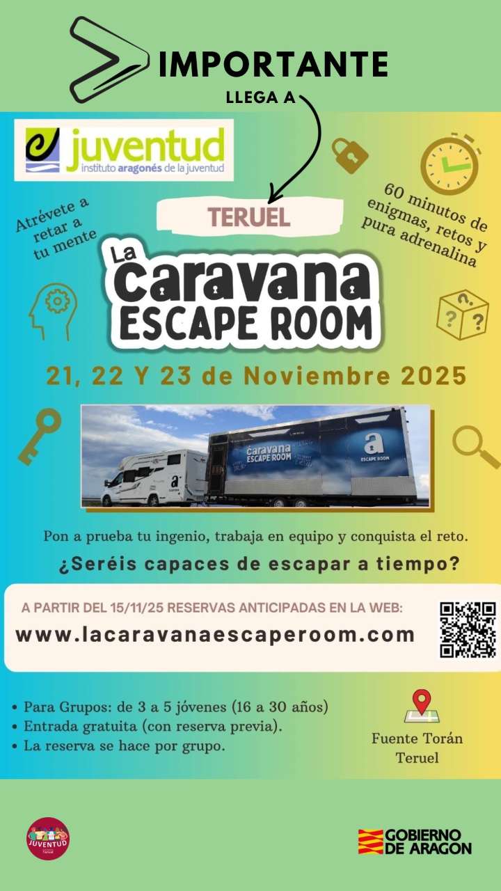 Llega a Teruel La caravana escape room