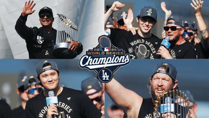 Dodgers festeja título de Serie Mundial