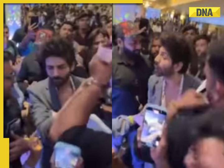 Kartik Aaryan mobbed by fans on his birthday, video goes viral