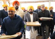 CM Bhagwant Mann, Arvind Kejriwal And J&K CM Omar Abdullah Join Sangat in Nagar Kirtan From Srinagar