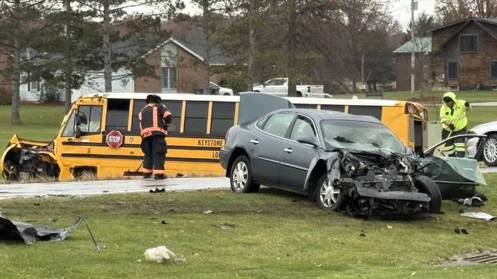 Ohio State Highway Patrol investigating Lorain County crash involving Keystone Local School District bus: What we know