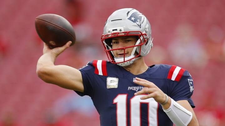 Drake Maye 72-yard touchdown pass ties Pats