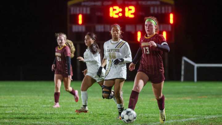 Photos of Tiverton beating Davies 2-1 in girls soccer playoffs
