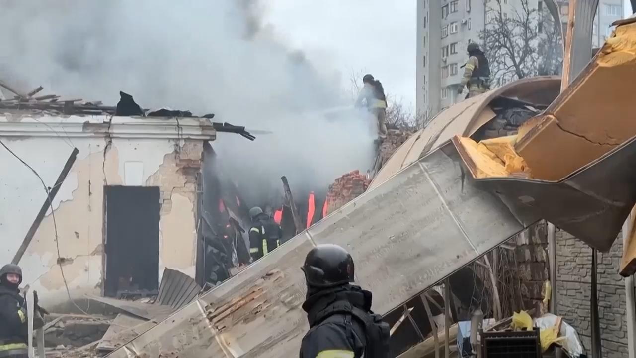 Russian drone strikes hit Kharkiv, injuring five, local officials say