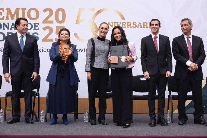 Gracias por la alegría que le dan al pueblo de México: presidenta Claudia Sheinbaum entrega Premio Nacional de Deportes 2025.