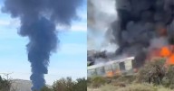 Explosión de tren en Tepetitlán: incendio desata pánico y gran nube de humo visible en municipios de Hidalgo