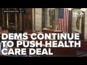 Democrats continue to push on healthcare as House vote looms on government funding deal