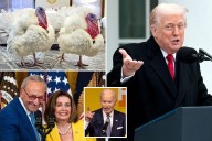 Trump re-pardons Biden turkeys in autopen jab — jokes he considered naming this year's birds 'Chuck and Nancy'