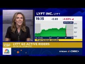 Lyft shares slump on mixed results