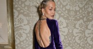 Rita Ora Flaunts Her Tattoos in Backless Dress