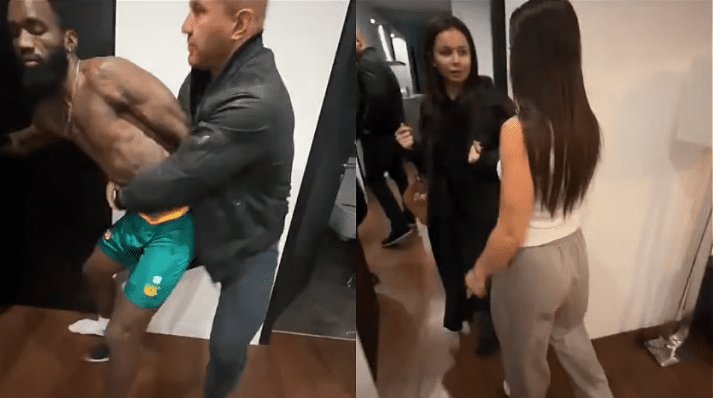 Watch viral of footballer caught by his girlfriend cheating with another woman inside their shared apartment (Video)